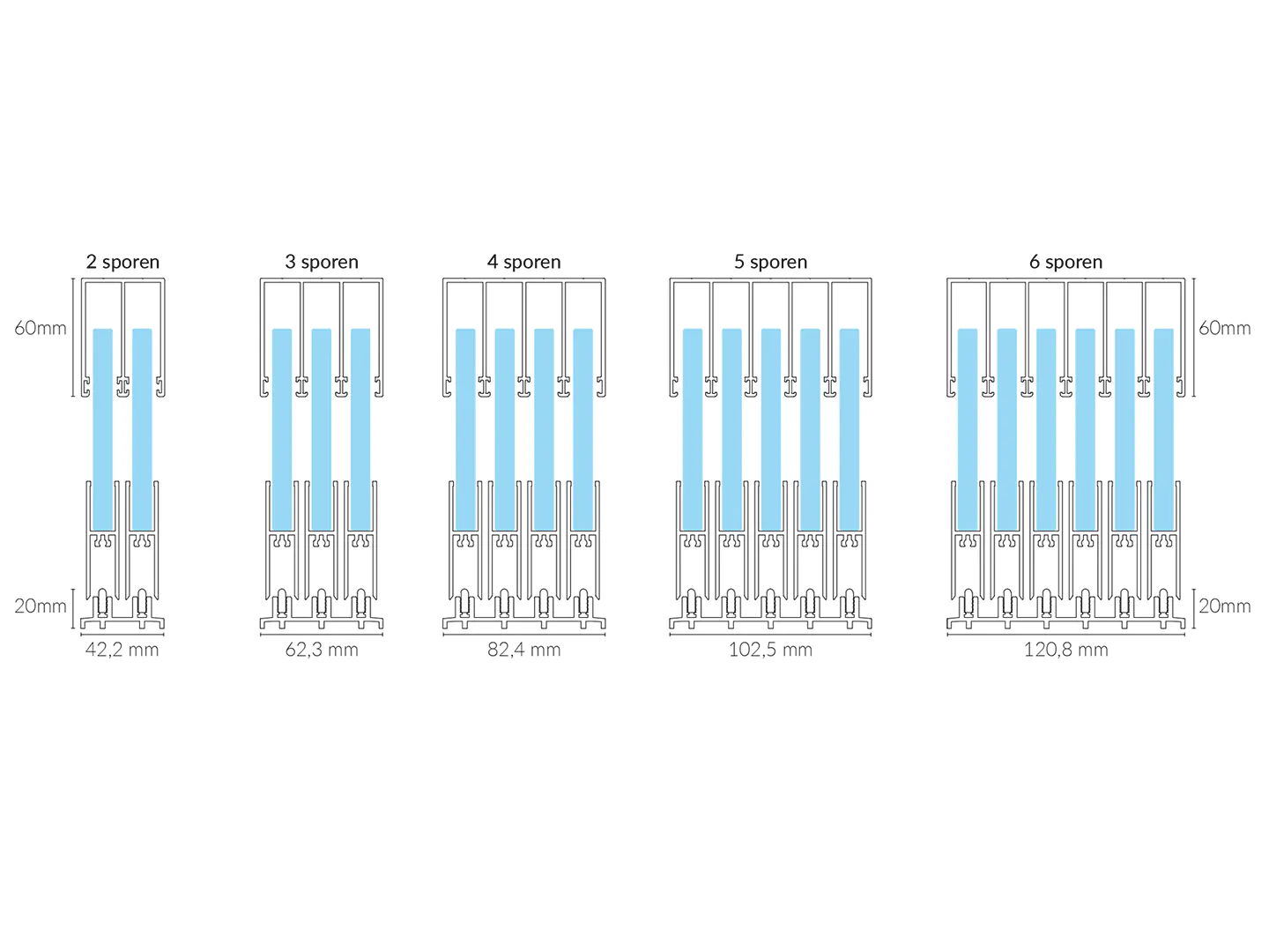 Glasschiebeelemente Produkt Bild